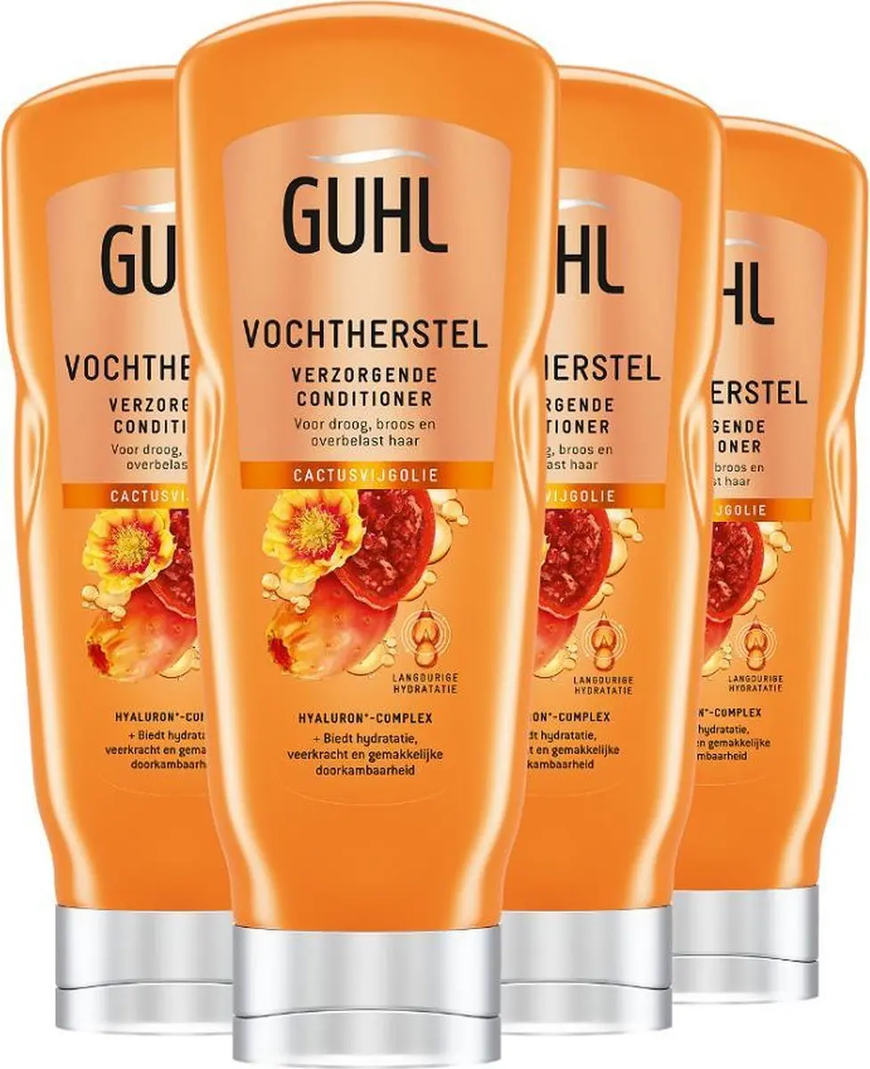 Guhl Vocht & Glans Conditioner 200ml - 4 Stuks