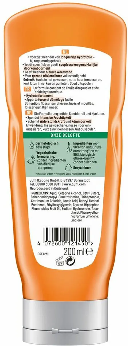 Guhl Vocht & Glans Conditioner 200ml - 4 Stuks