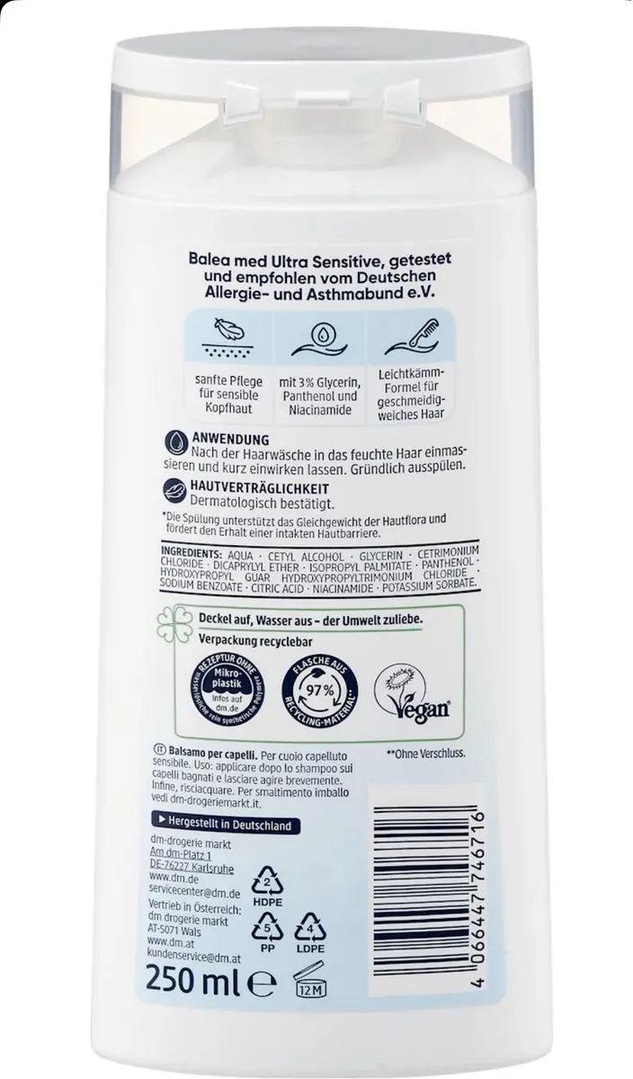 Balea Conditioner Ultra Sensitive 250ml