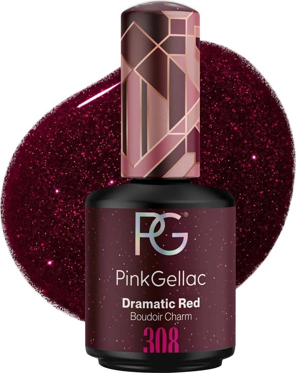 Pink Gellac Dramatic Red 308 Gellak 15ml