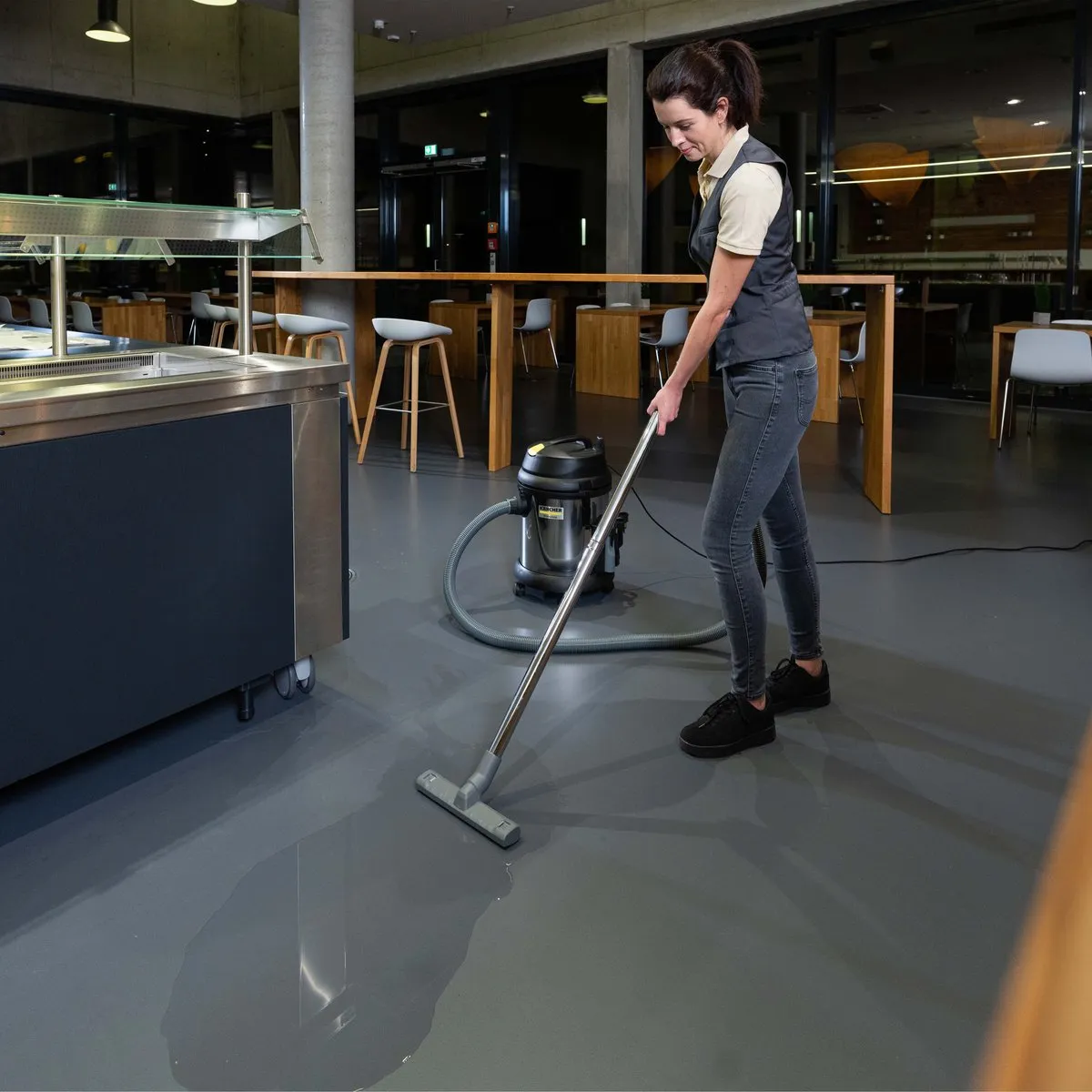 Kärcher NT 27/1 ME Multifunctionele Stofzuiger 1380W - 27L Grijs/Zwart/Geel