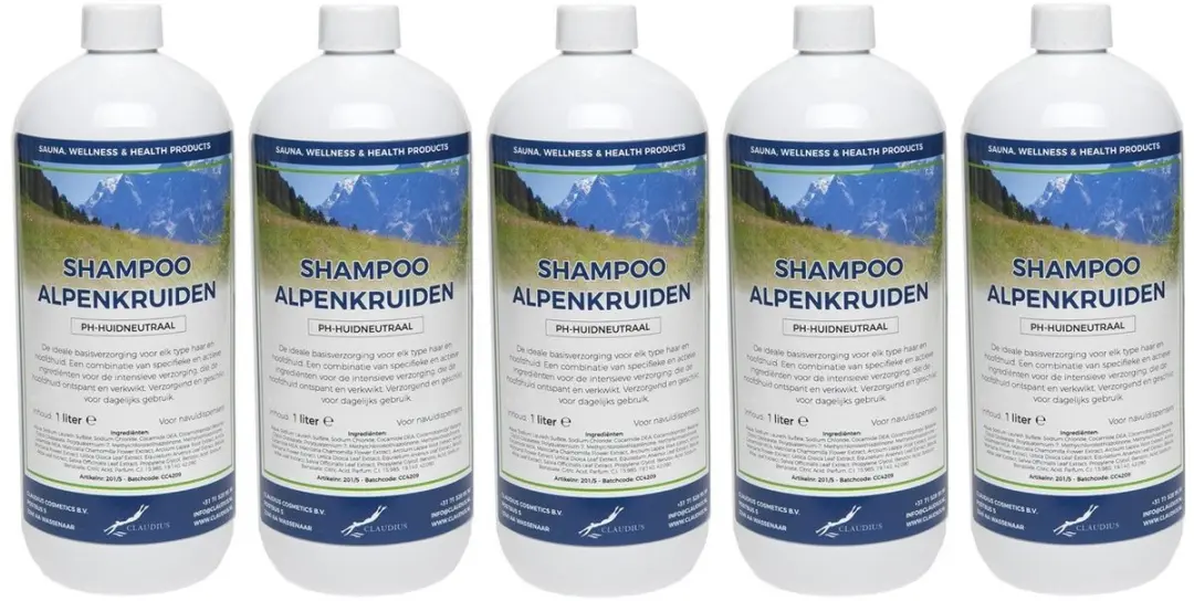 Splashbox Cosmetics Alpenkruiden Shampoo 1L