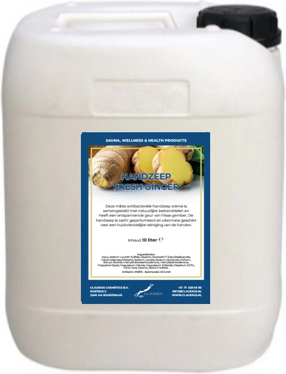 Splashbox Cosmetics Handzeep Fresh Ginger 10L