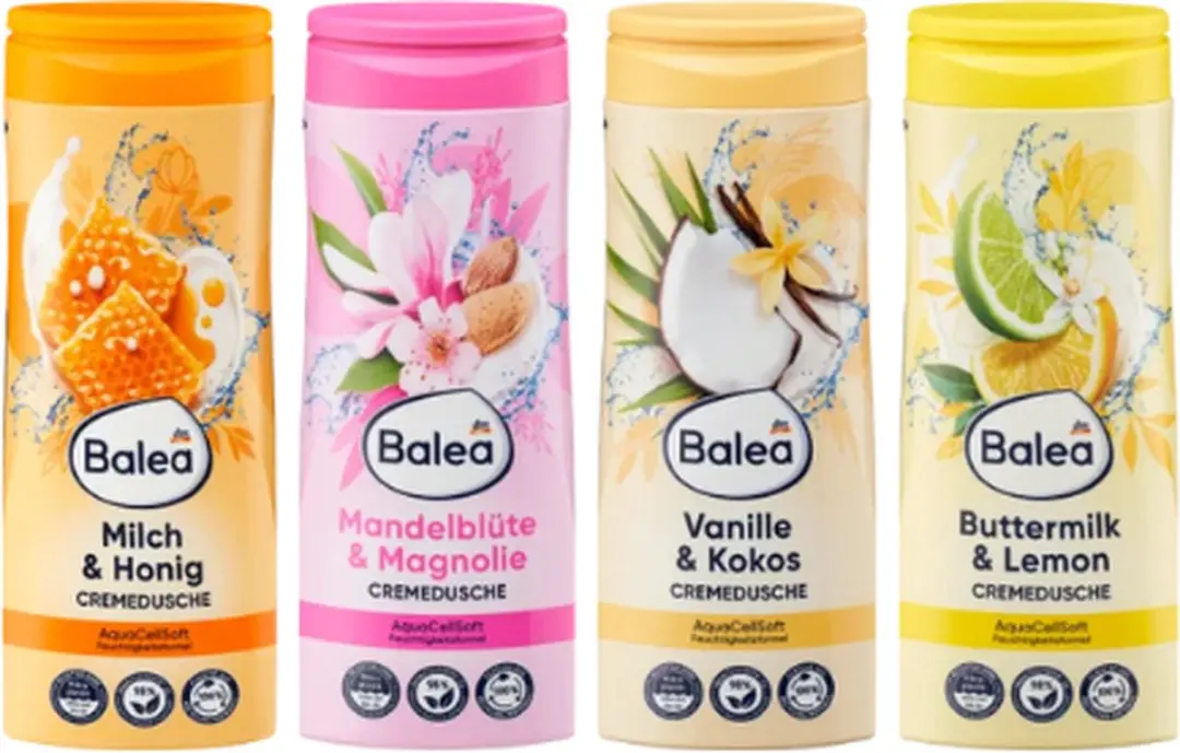 Balea Douchegel/Shampoo Set 4x300ml