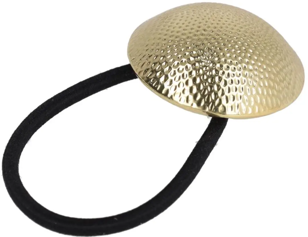 Haarsoires Cuff Haarelastiek 4cm - Zwart Goud