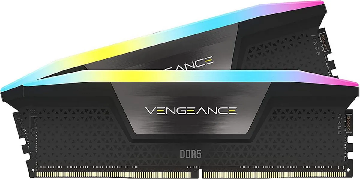 Corsair Vengeance RGB DDR5 64GB 2x16GB 5600MHz - CL40 - Zwart
