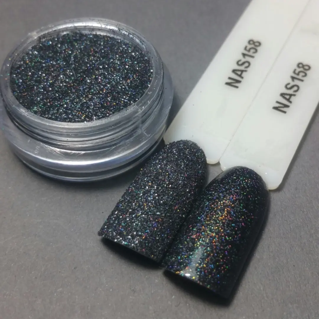 Korneliya Nailart Sugar Zand 158 Holografic Antraciet