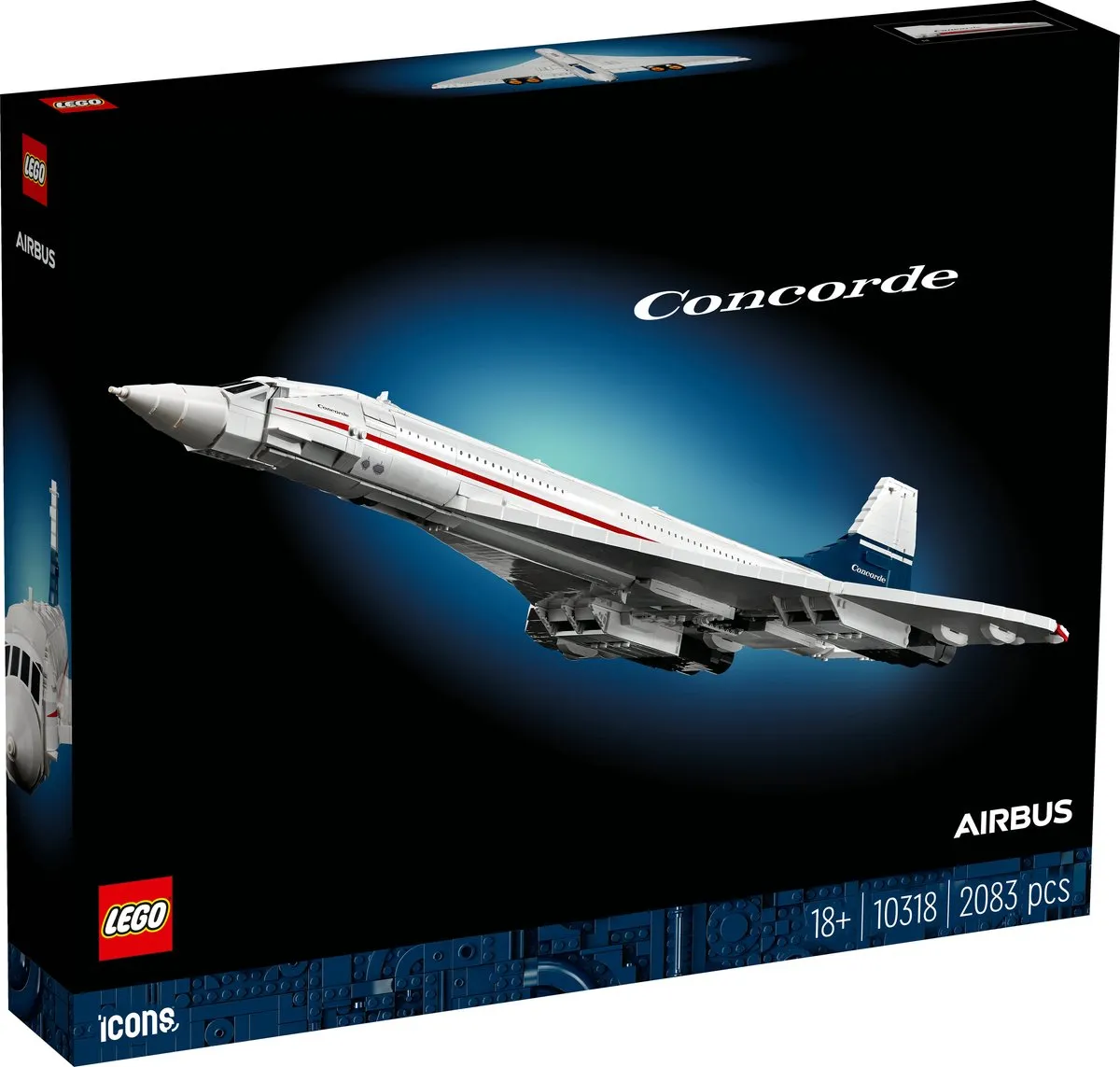LEGO Icons Concorde 10318 - 2083 Stukken - Meerkleurig