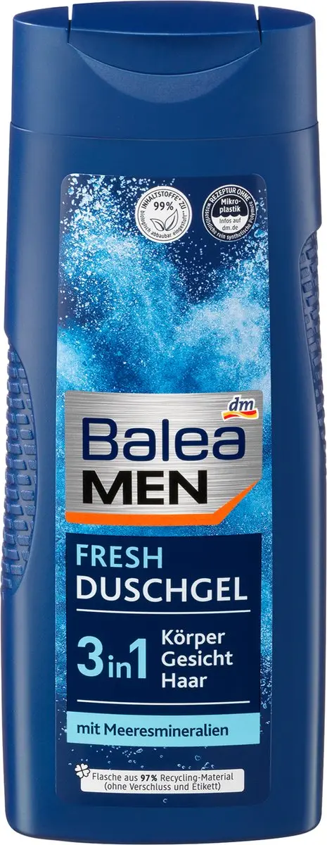 Balea Fresh Douchegel Mannen 300ml