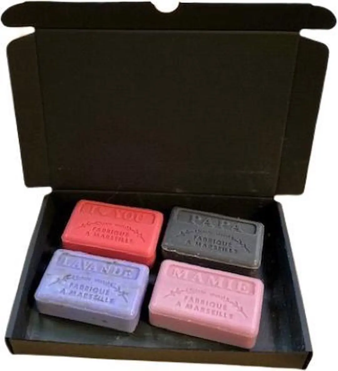 Savon de Marseille Mamie Papa I Love You Lavendel Scrub Set - 4x125g