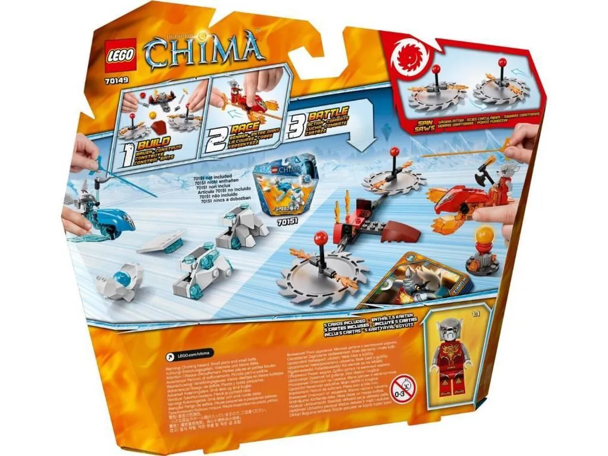 LEGO Chima Schroeiende Zwaarden 70149 - 77 Stukken