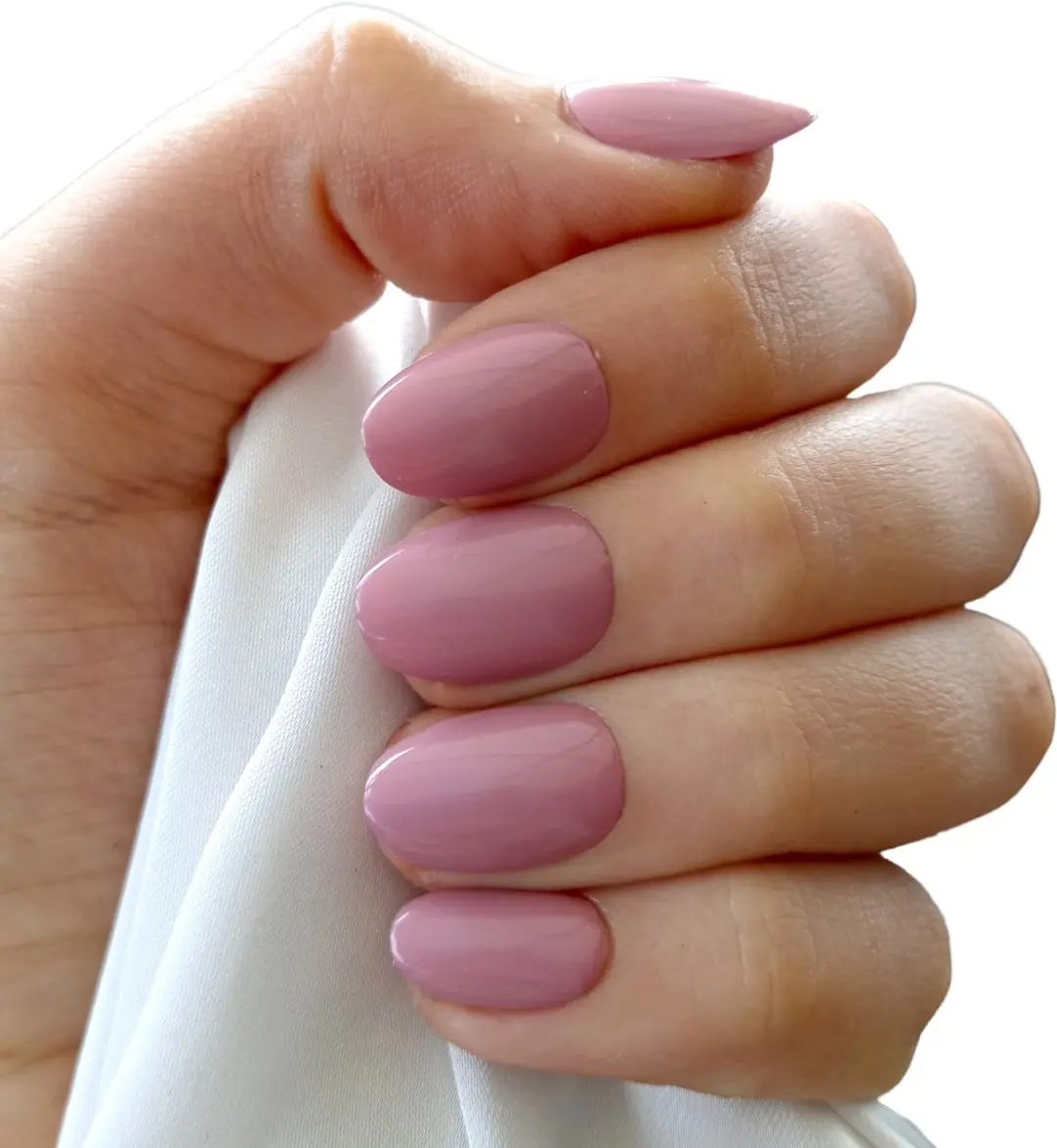 SD Press on Nails B-46 Plaknagels - Nude XS Almond - 20 Stuks