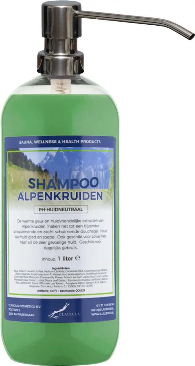Splashbox Cosmetics Alpenkruiden Shampoo 1L