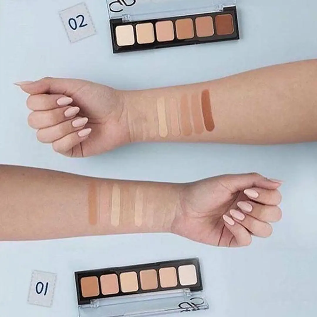 Golden Rose Contour & Concealer Cream Palette - Lichte huid 01