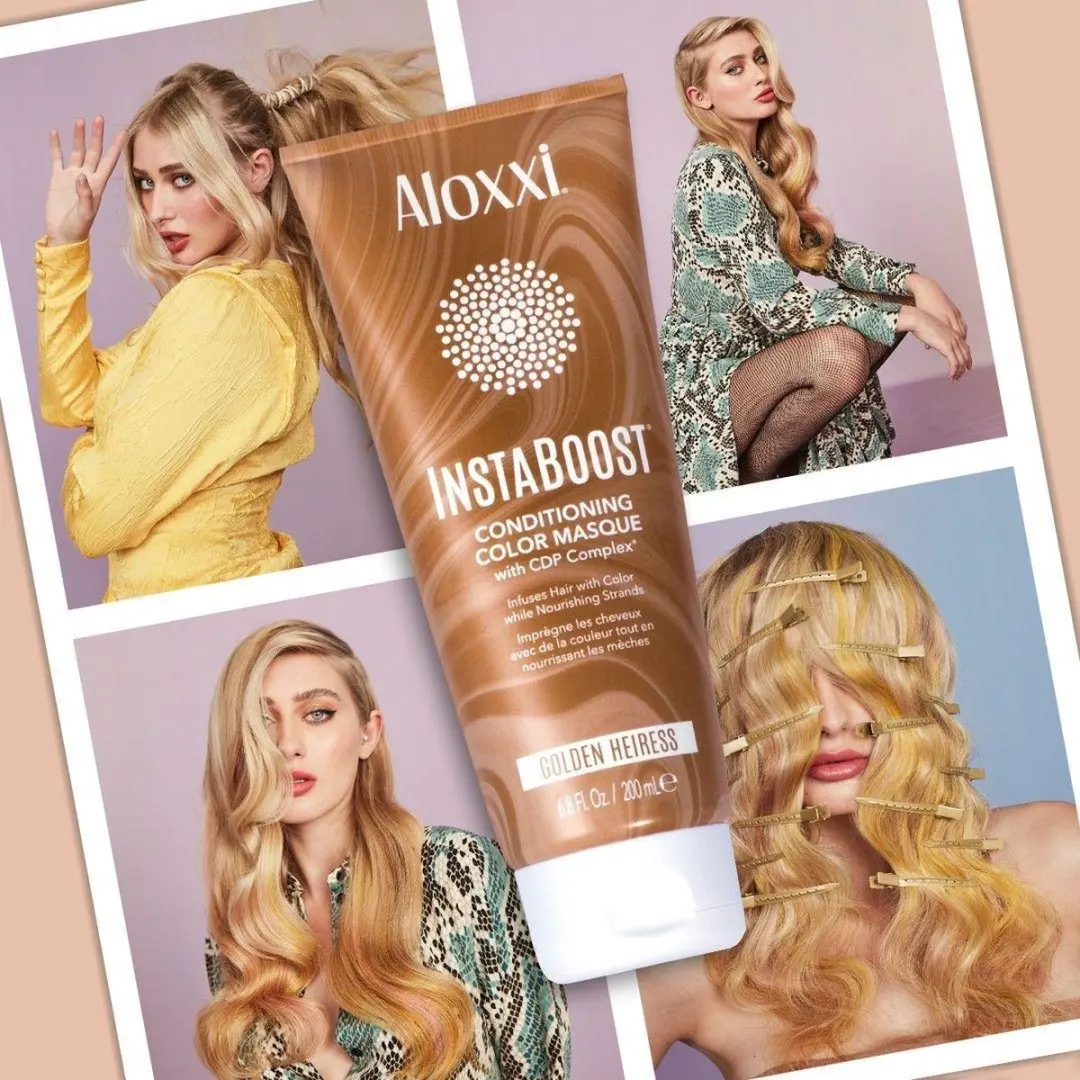 Aloxxi Instaboost Conditioning Color Masque Golden Heiress - 200ml