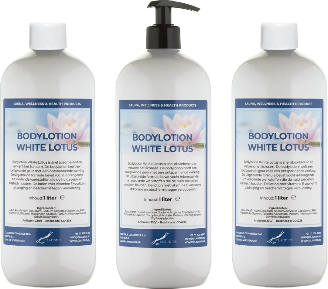 Splashbox Cosmetics White Lotus Bodylotion 3L - 3 Stuks