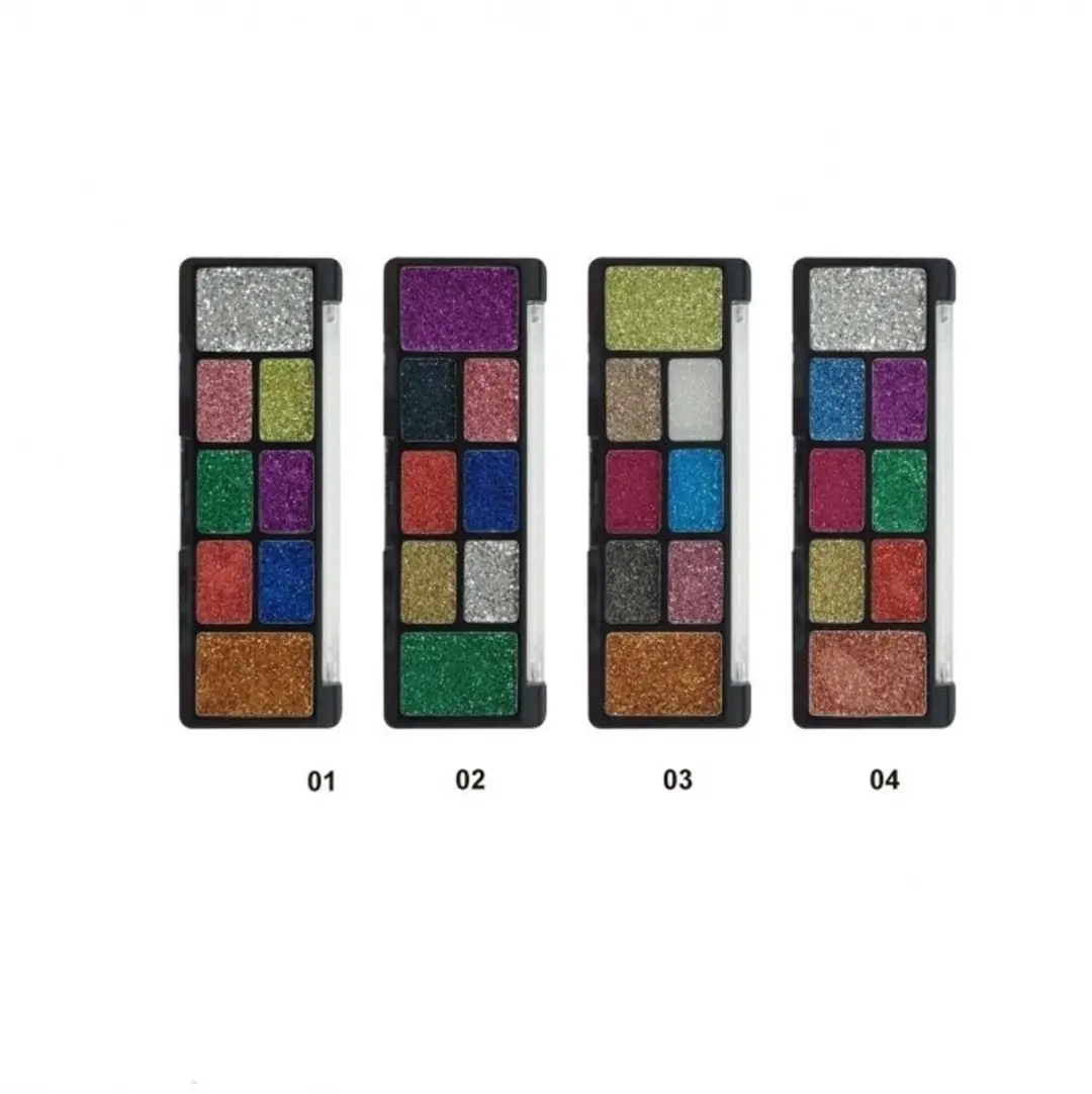 Easy Paris Cosmetics Glitter Oogschaduw Palette 03 - 8 Kleuren
