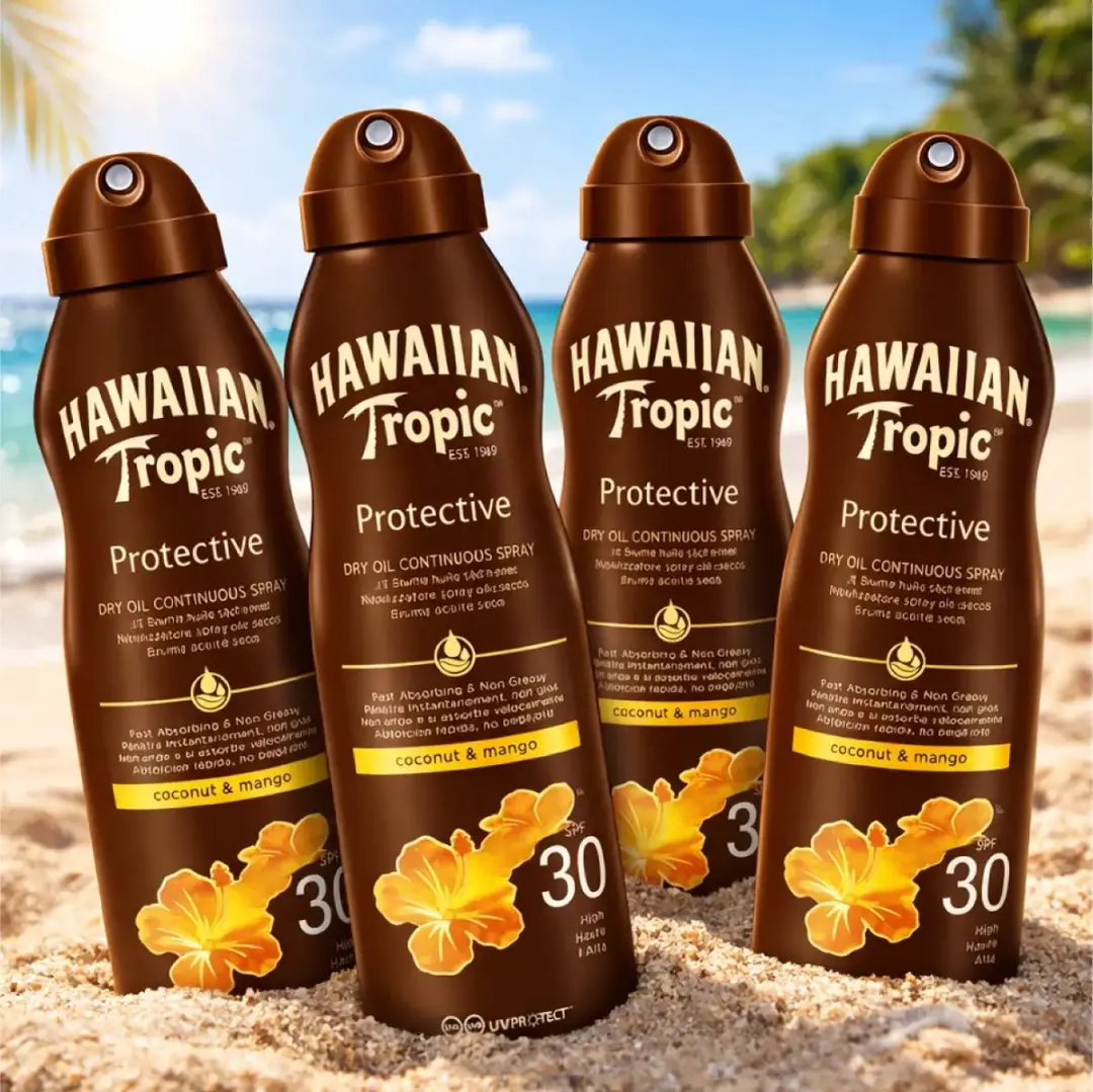 Hawaiian Tropic Island Glow Dry Oil Spray SPF 30