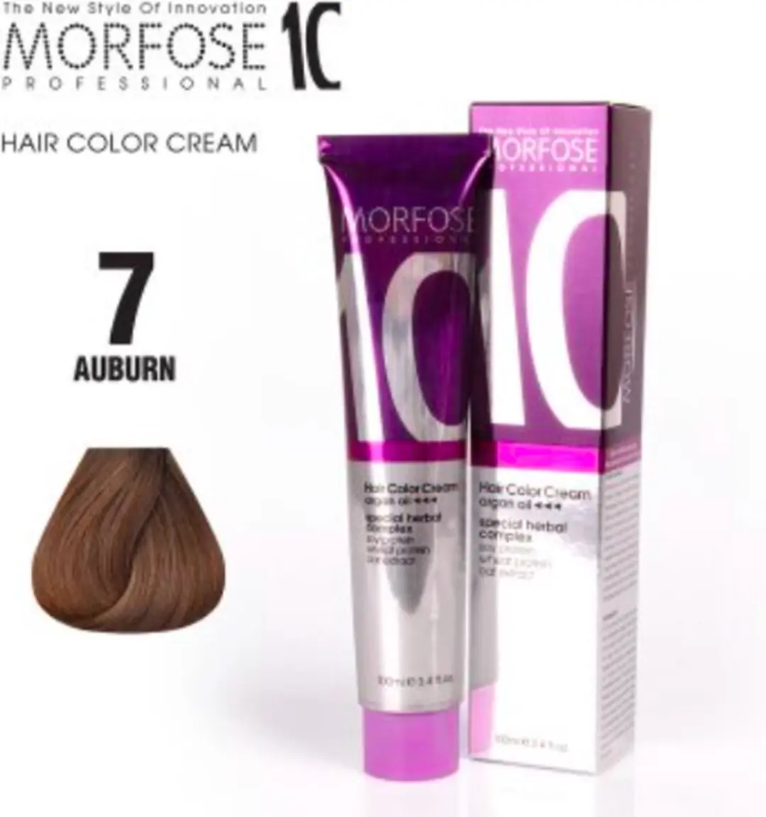 Morfose Color Cream 7 Auburn Permanent Haarkleuring 100ml