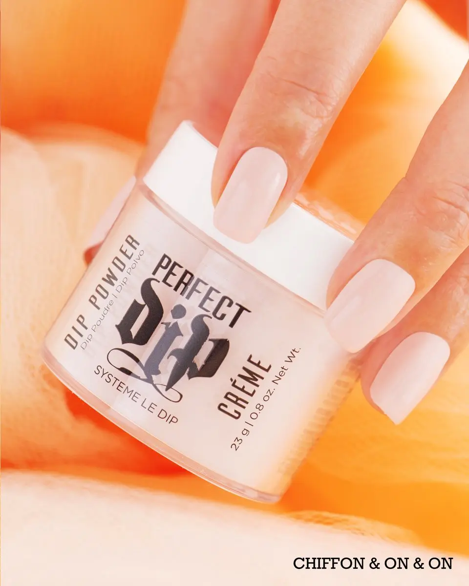 Artistic Nail Design Perfect Dip Poeder 'CHIFFON ON & ON' - 23g - Lichtroze Crème