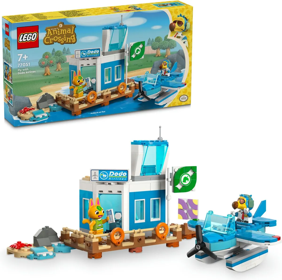 LEGO Animal Crossing Vlieg met Dodo Airlines 77051 - 292 Stukken