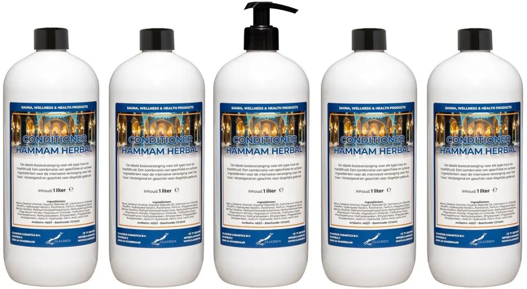 Splashbox Cosmetics Hammam Herbal Conditioner 1L - 3 Stuks