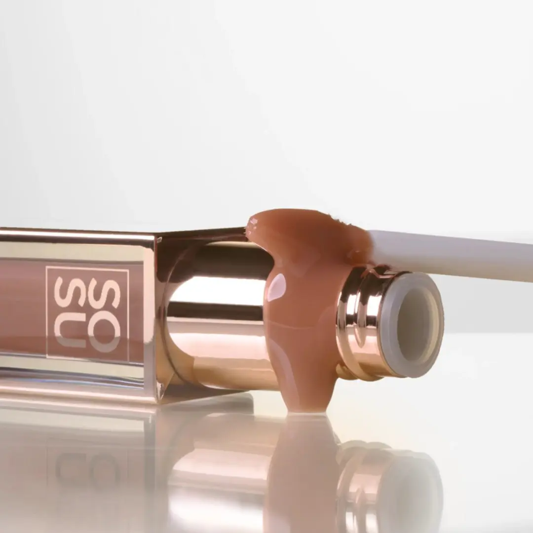Sosu Shimmer Lip Glaze Almond Butter 6ml - Vegan