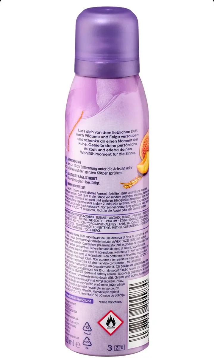 Balea Oriental Plum Bodyspray - 3x 150ml