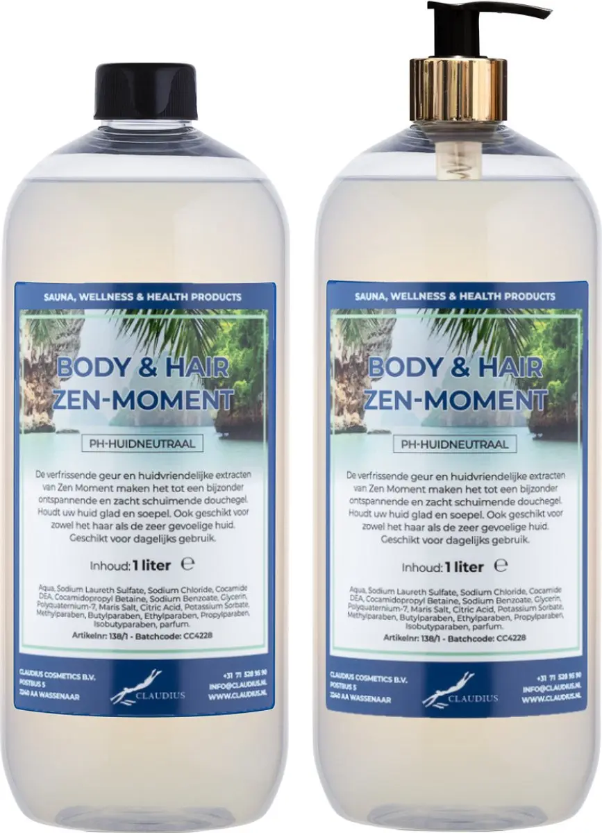Splashbox Cosmetics Body & Hair Zen Moment 1L - 2 Stuks