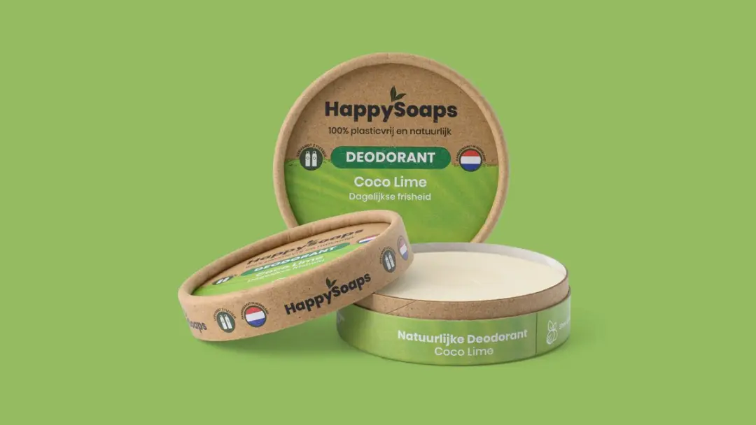 HappySoaps Coco Lime Deodorant - 3x45g Plasticvrij Vegan