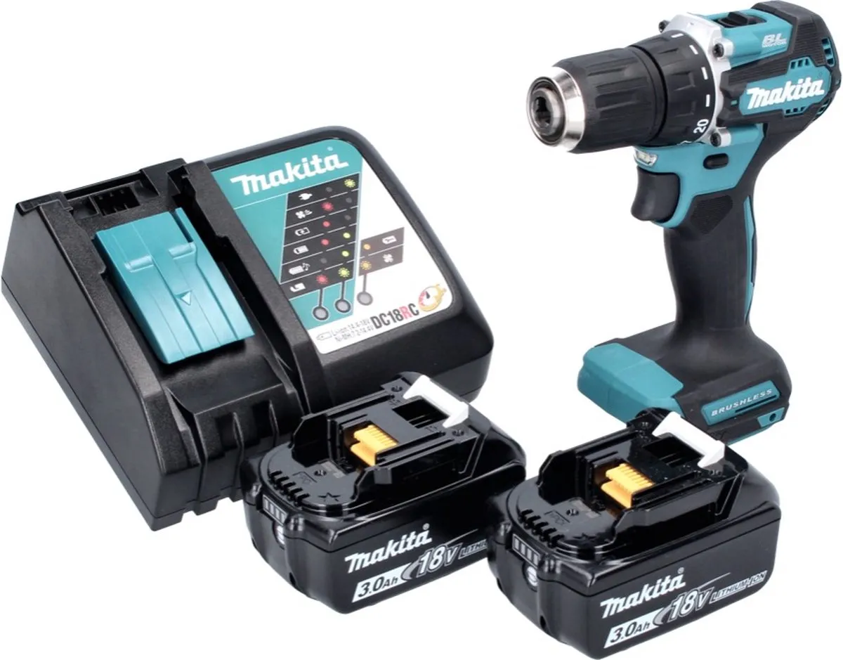 Makita DDF487RF Accuboormachine 18V - 2x 3.0Ah + Lader