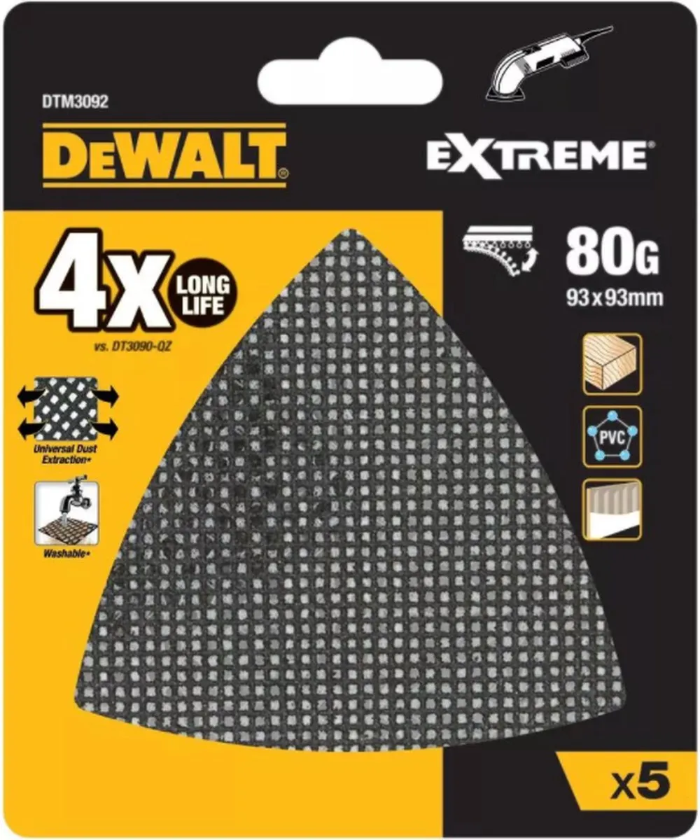 DeWalt DTM3092 Mesh Schuurgaas Driehoek 93x93mm