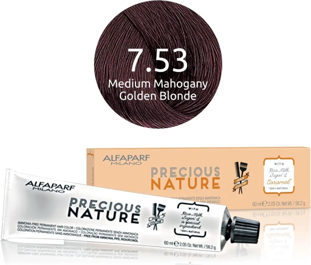 ALFAPARF Precious Nature Zwart 7.53 Permanent Haarkleur 60ml