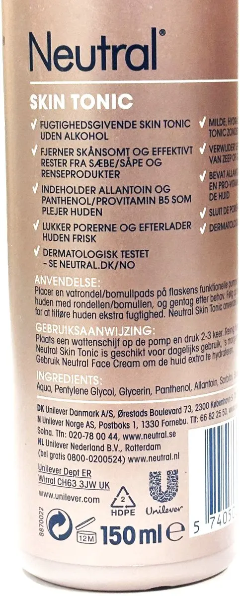 Neutral Tonic Gezichtsreiniging 150ml - 3 Stuks
