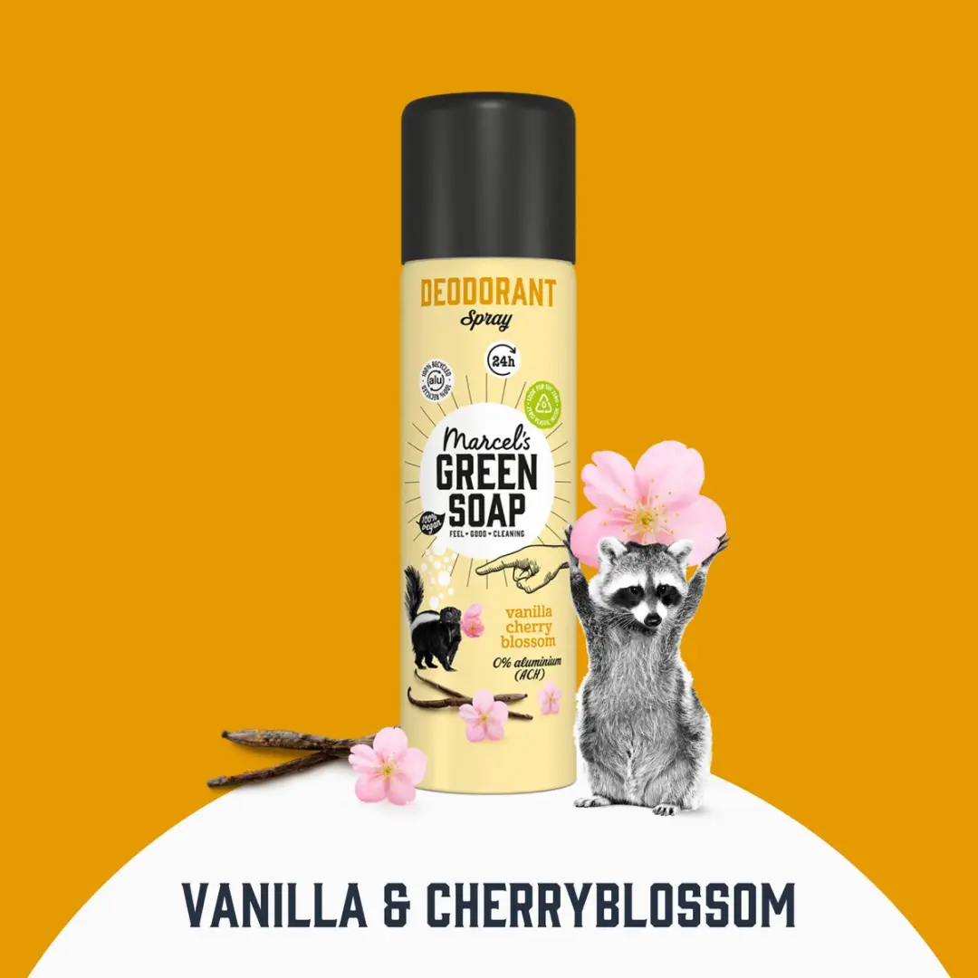 Marcel's Green Soap Deo Spray Vanille & Kersenbloesem 6x150ml