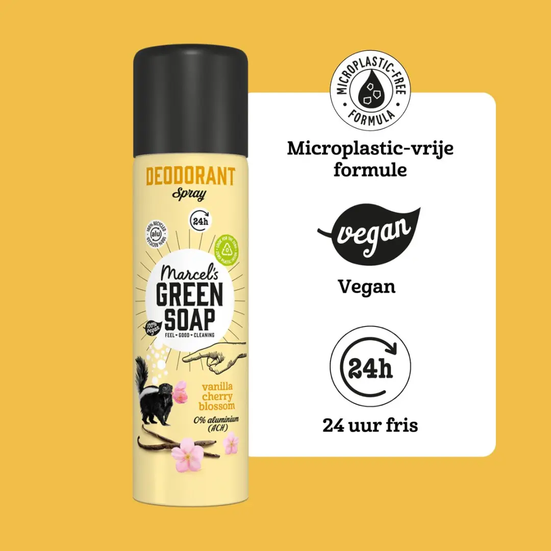 Marcel's Green Soap Deo Spray Vanille & Kersenbloesem 6x150ml