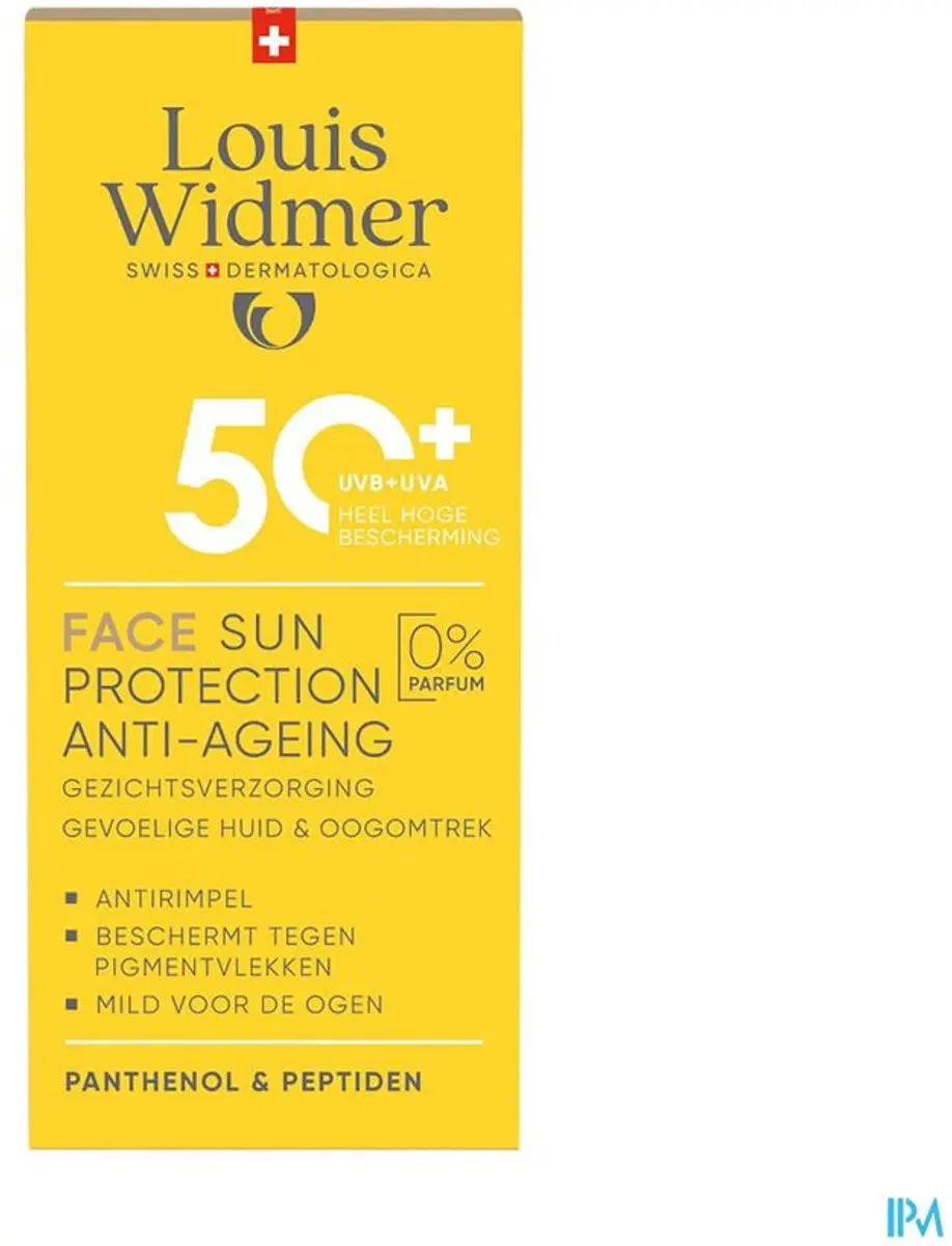 Louis Widmer Anti-Age Zonnecrème SPF50+ 50ml - Parfumvrij