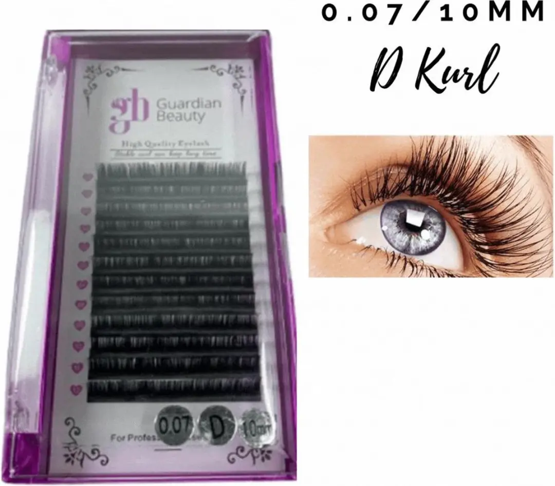 Guardian Beauty Wimpers Extensions 10mm 0.07 D Krul