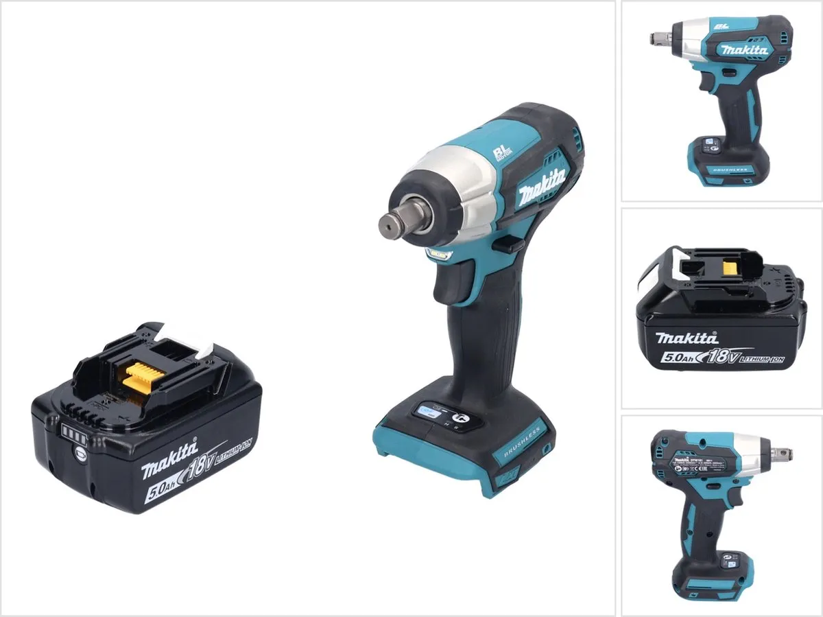Makita DTW 181 T1 Slagmoersleutel 18V 210Nm