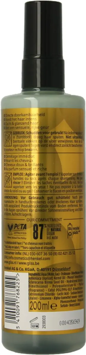 Gliss Oil Nutritive Anti-Klitspray 200ml