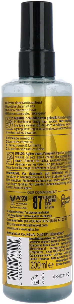 Gliss Oil Nutritive Anti-Klitspray 200ml