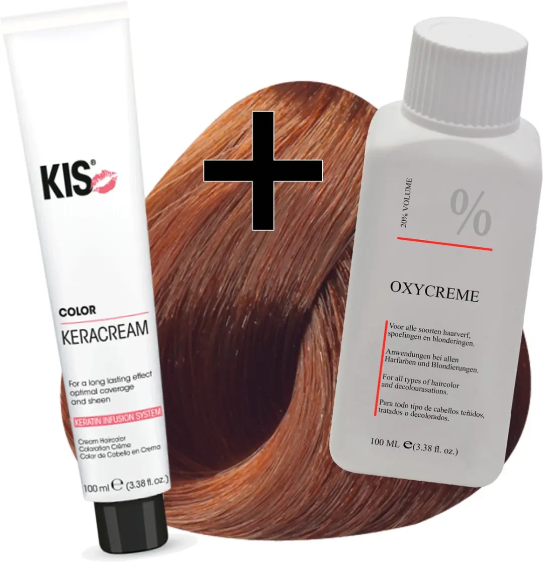 KIS Haarverfset 8RT Licht Rood Tabak 100ml