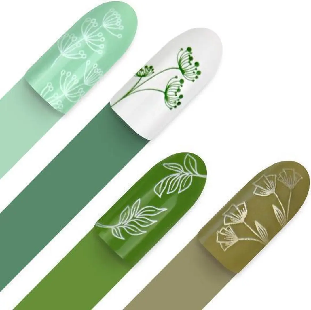 Moyra Stamping Plate 79 Green Leaves - 55g