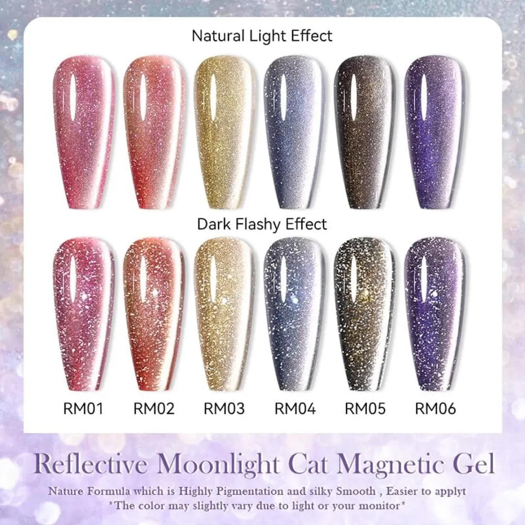 Born Pretty Cat Eye Gellak 6x10ml - 3. Moon