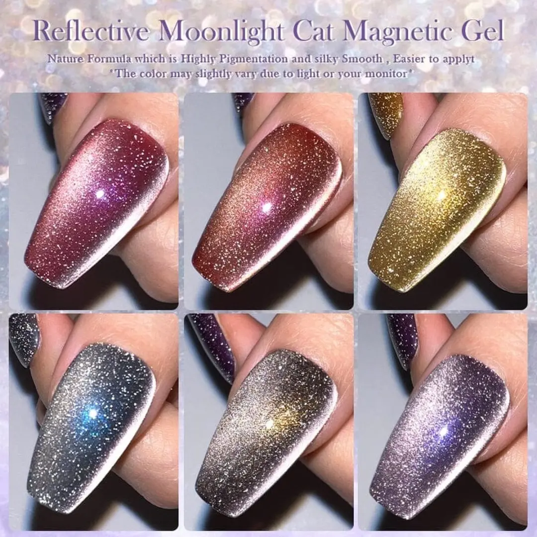 Born Pretty Cat Eye Gellak 6x10ml - 3. Moon