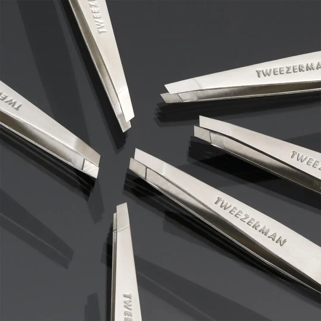Tweezerman Studio Line Slant Pincet - Roestvrij staal