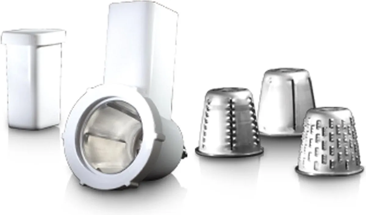 Russell Hobbs 1981256 Snij- & Raspmolen - Creations Keukenmachine - Wit/Zilver