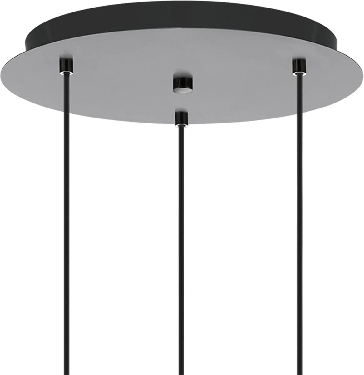 Eglo Estanys Hanglamp Ø45cm - Rookglas - Grijs/Zwart