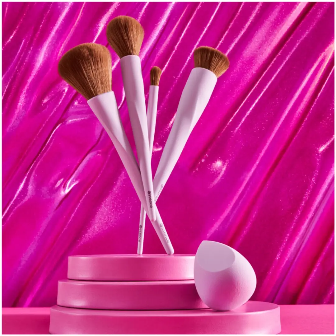 Essence Make Up Buffer Brush 01 Roze - 3 Stuks