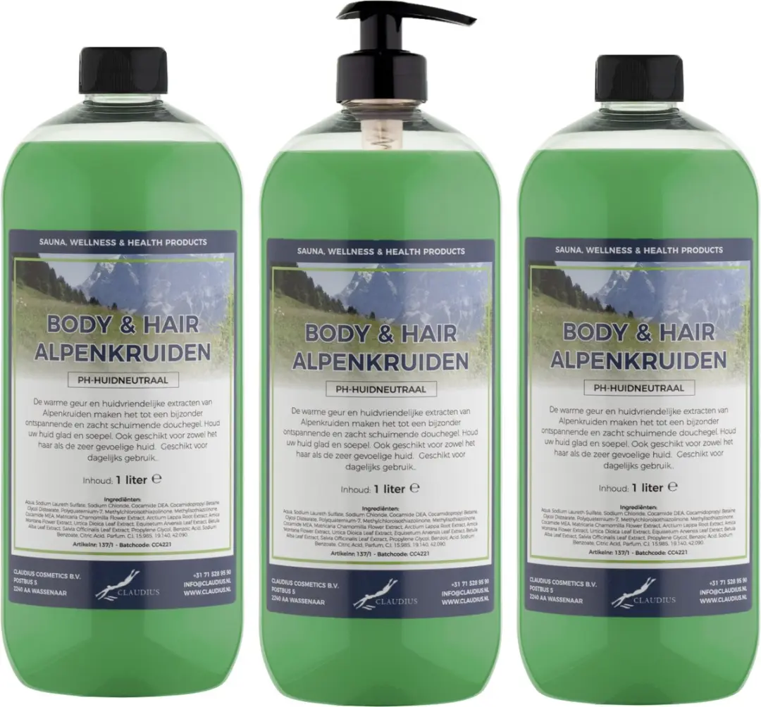 Splashbox Cosmetics Alpenkruiden Body & Hair 1L